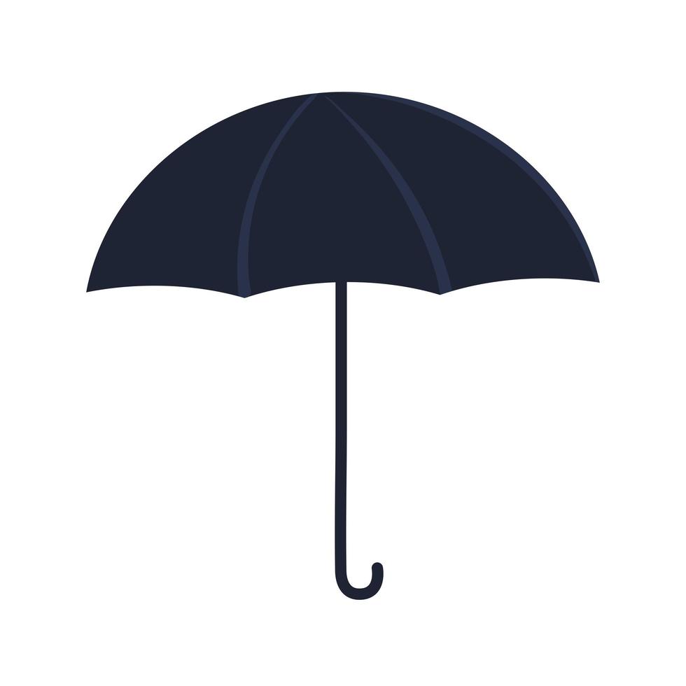 disegno vettoriale isolato ombrello nero