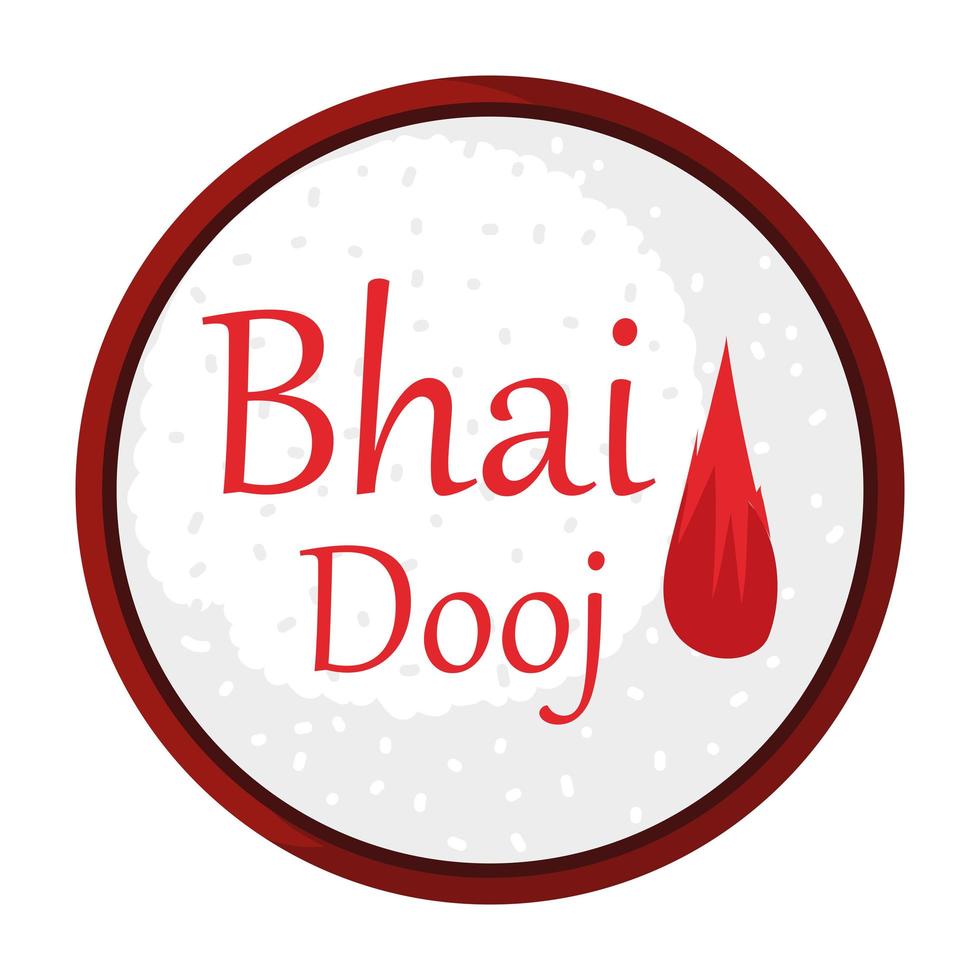 bhai dooj tradizionale vettore