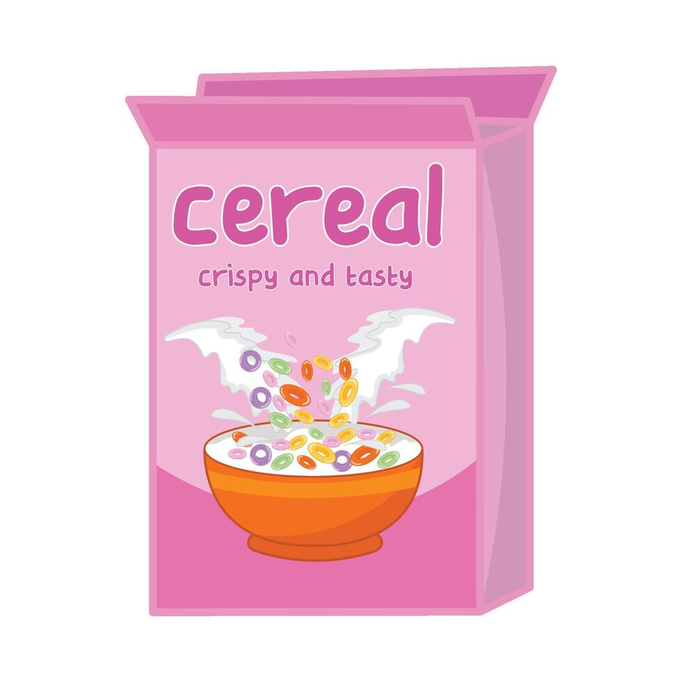 illustrazione di cereale scatola vettore