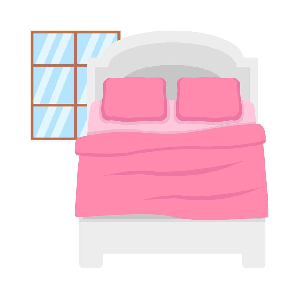 illustrazione di letto vettore