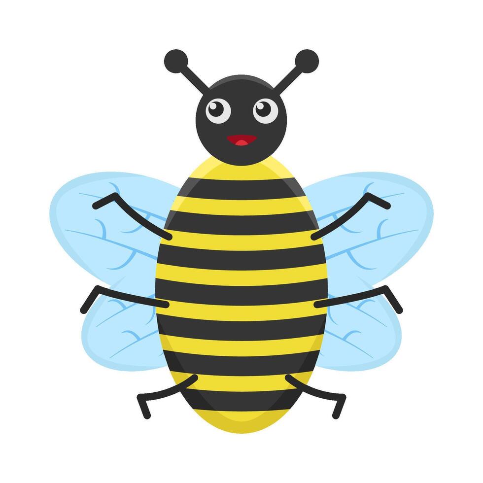 illustrazione di carino ape vettore