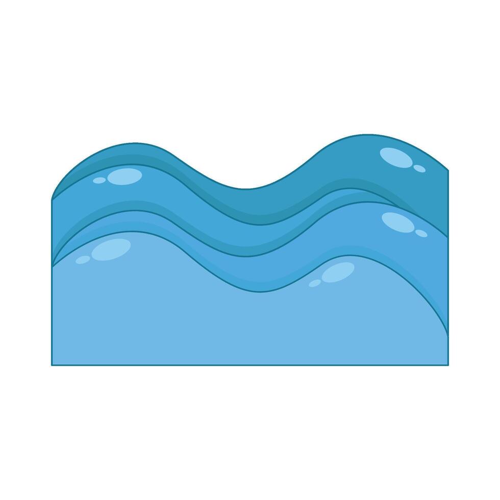 illustrazione di mare onda vettore