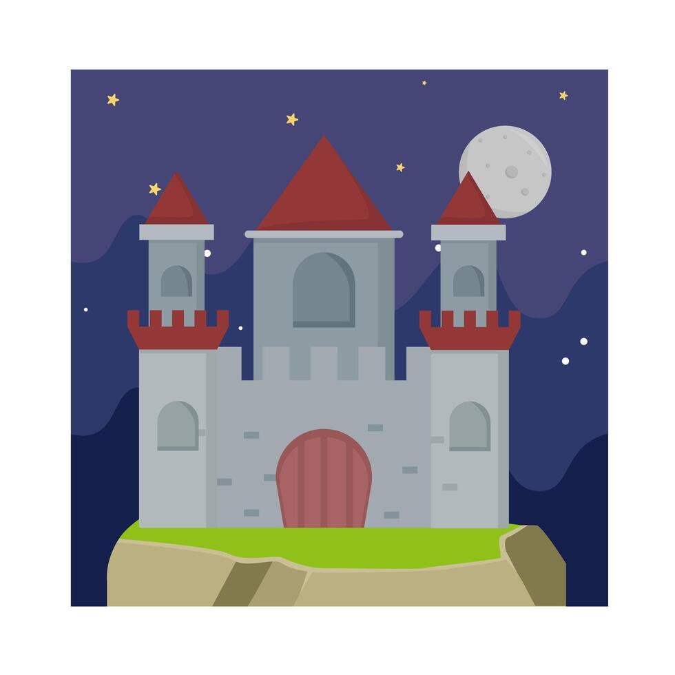 illustrazione di castello vettore