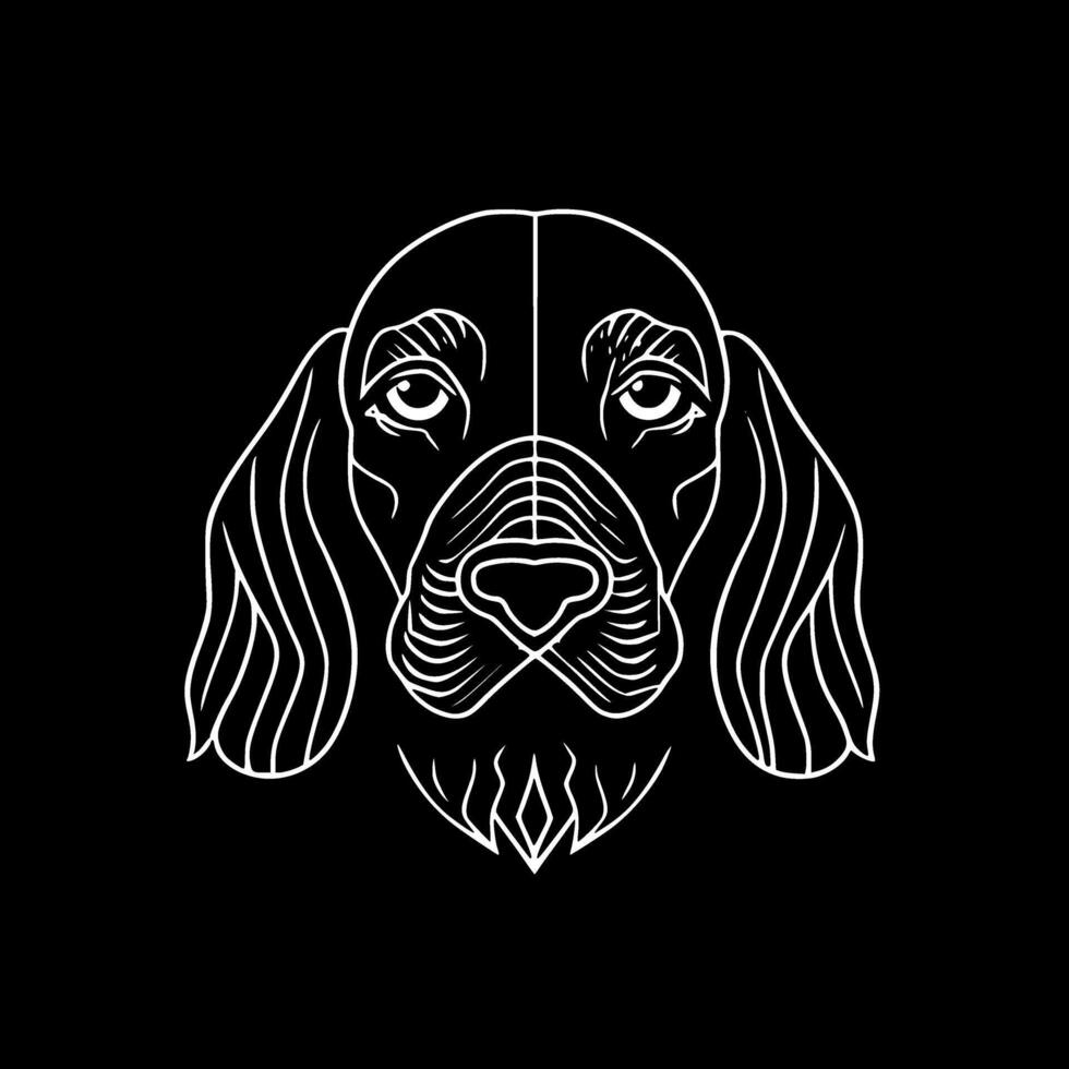 cane, minimalista e semplice silhouette - vettore illustrazione