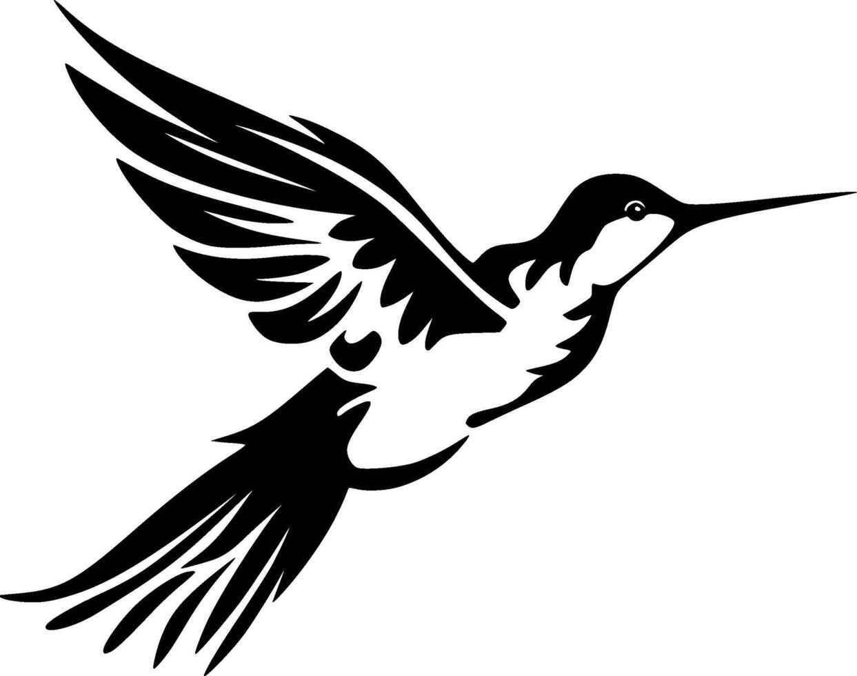 colibrì - alto qualità vettore logo - vettore illustrazione ideale per maglietta grafico