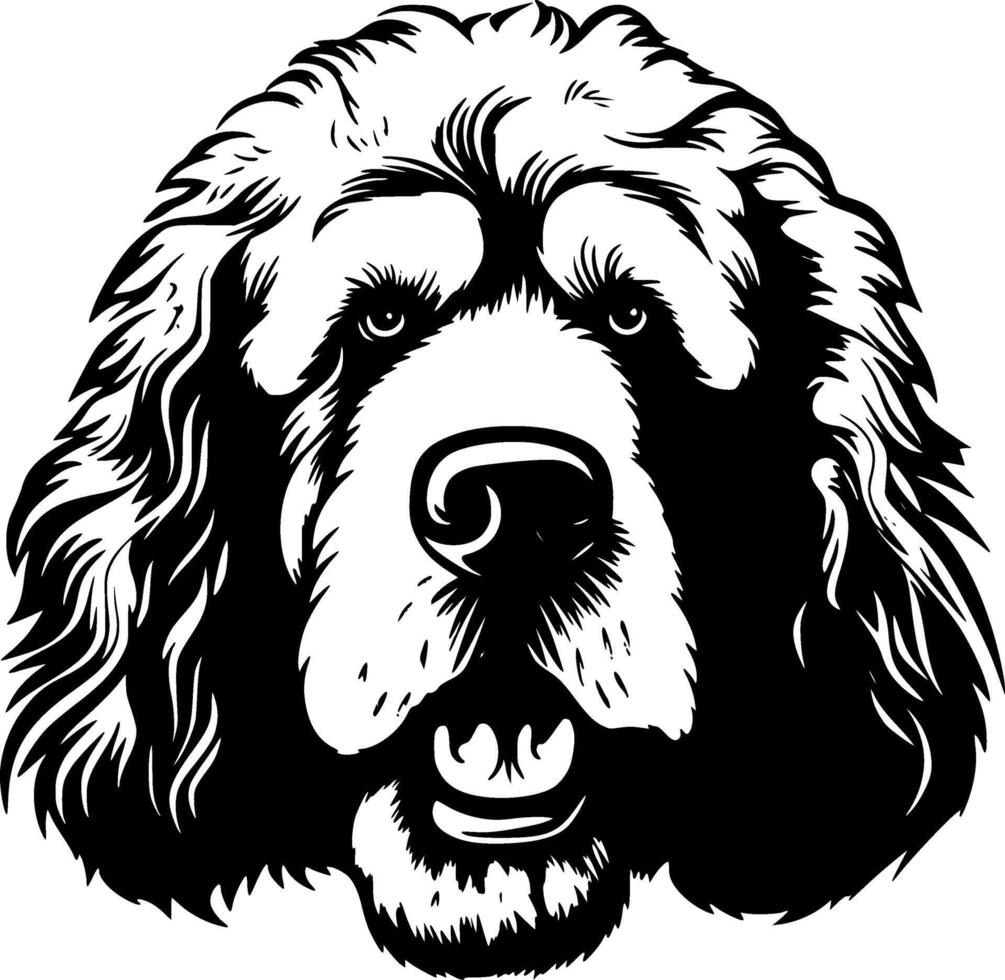barboncino cane, minimalista e semplice silhouette - vettore illustrazione
