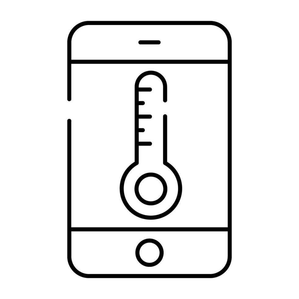 mobile tempo metereologico App icona nel modificabile design vettore
