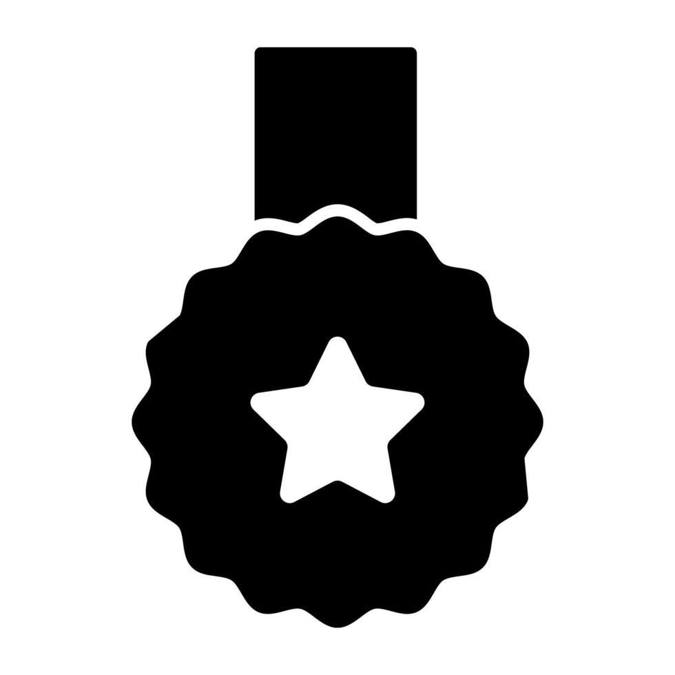 icona del design moderno della medaglia vettore