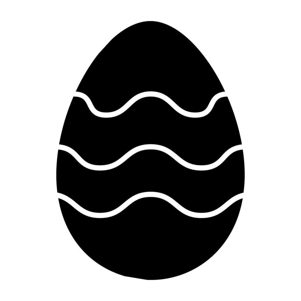 un modificabile design icona di uovo vettore