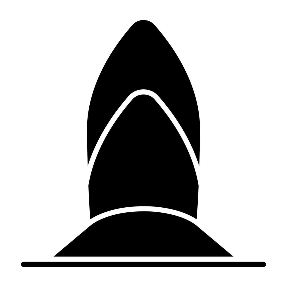 un' unico design icona di tavola da surf vettore