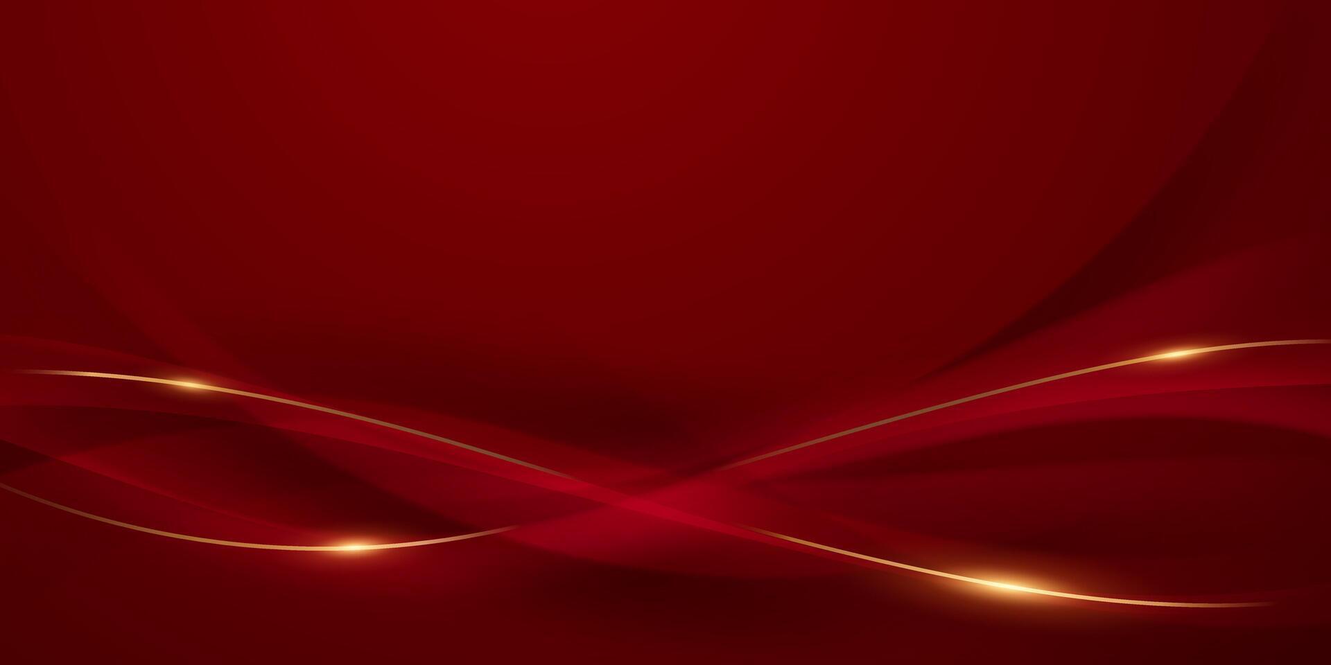 astratto sfondo design moderno rosso e oro geometrico elementi vettore illustrazione