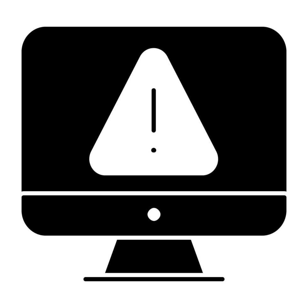 modificabile design icona di computer errore vettore