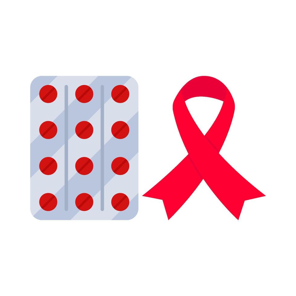 illustrazione della giornata mondiale dell'aids vettore