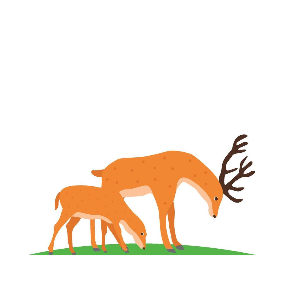 illustrazione di cervo vettore