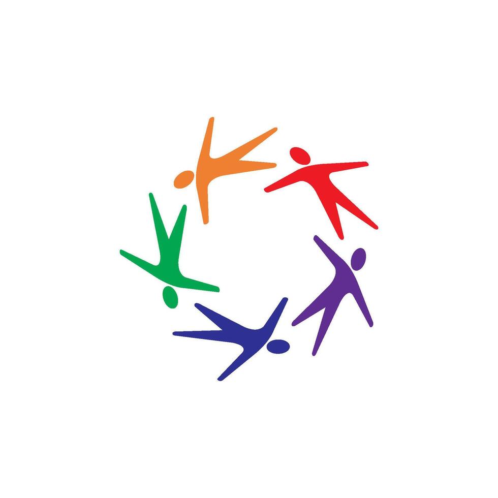 progettazione del logo della comunità vettore