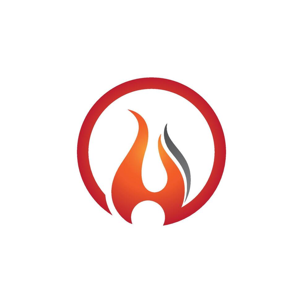 fuoco fiamma logo vettore