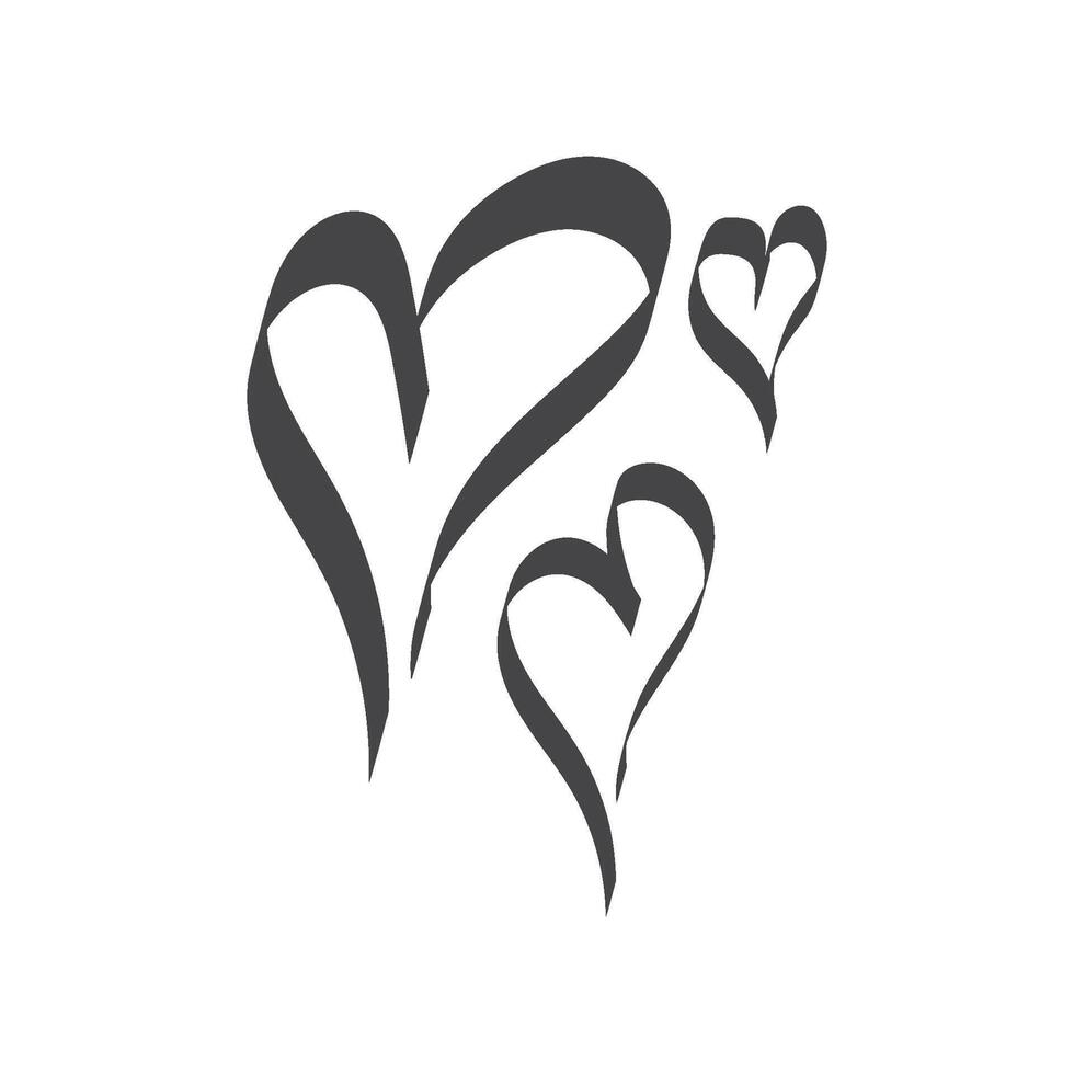 amore logo e simbolo vettore