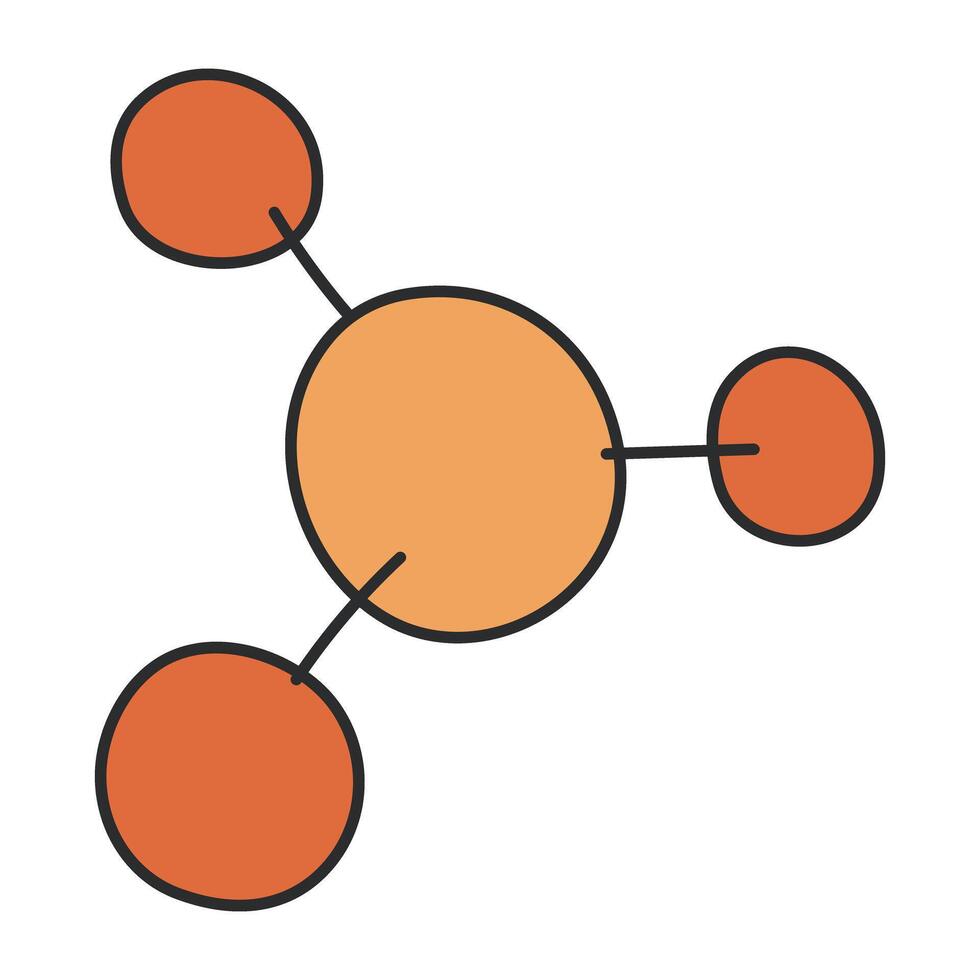 un icona design di chimico bonding vettore