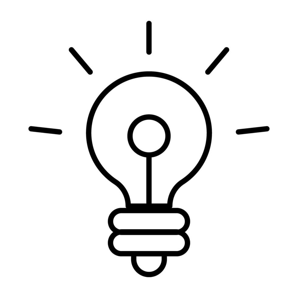 illuminato leggero lampadina mostrando concetto di creativo idea vettore