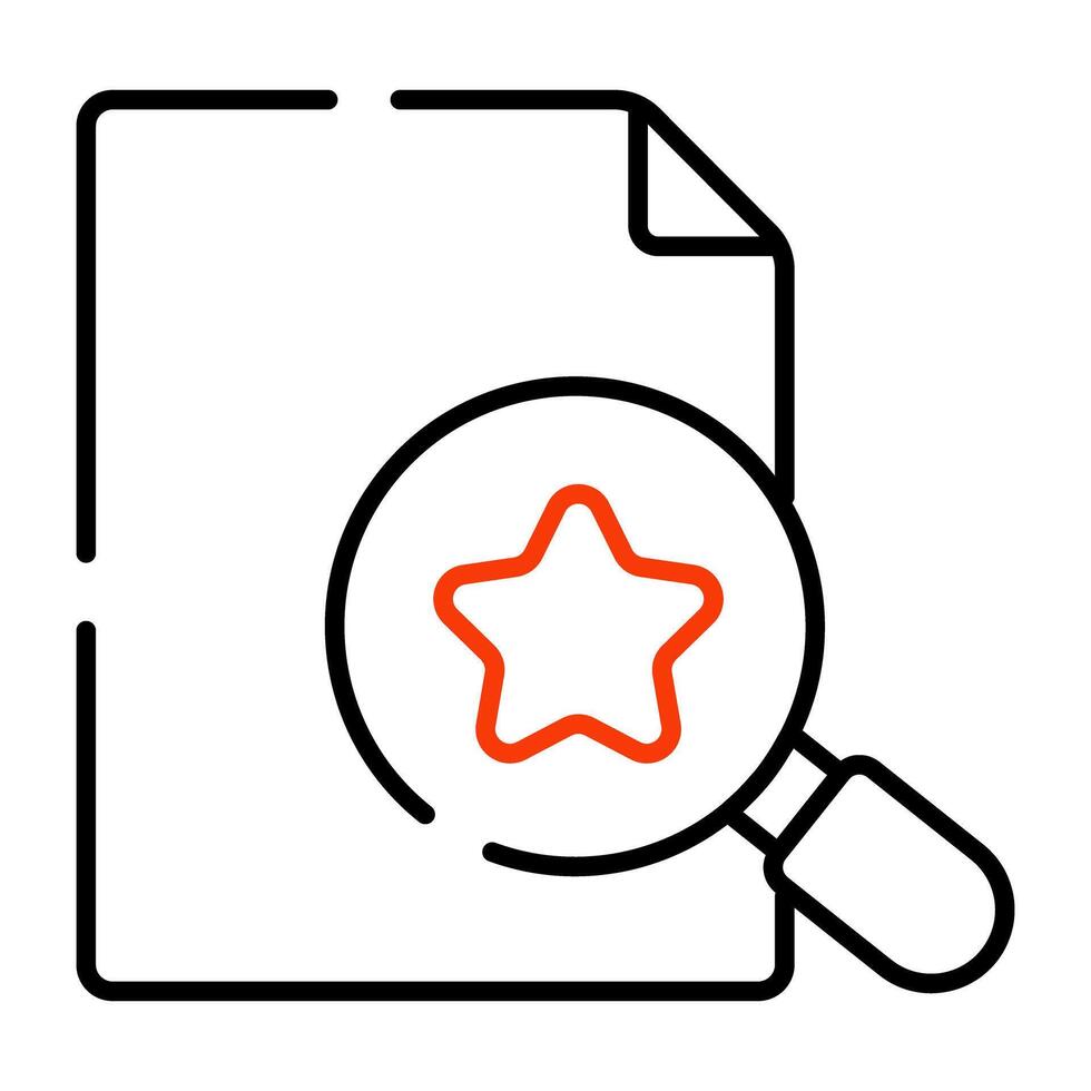 moderno design icona di ricerca carta vettore