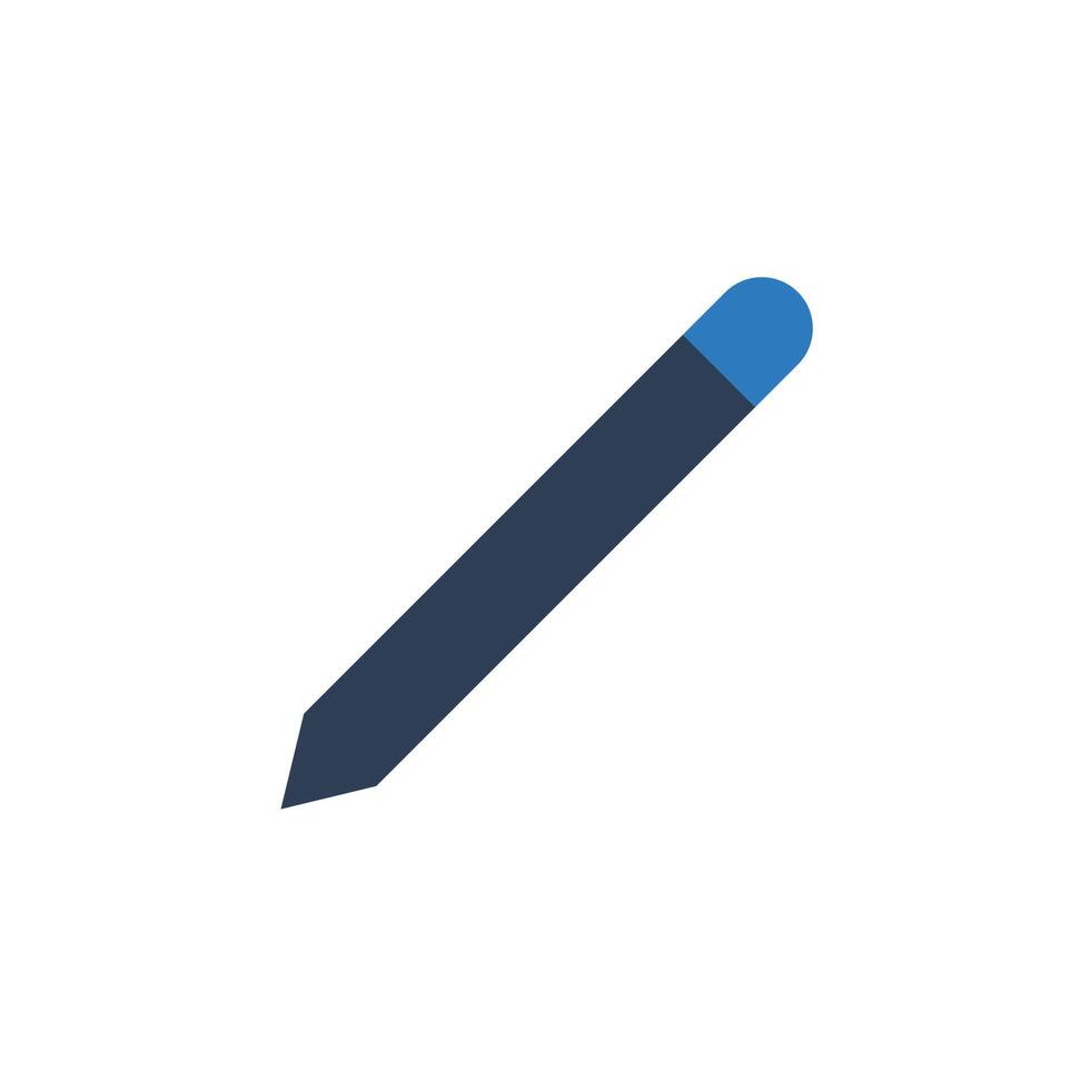 penna icona vettore illustrazione. penna pittogramma, matita riempire icona isolato su bianca sfondo