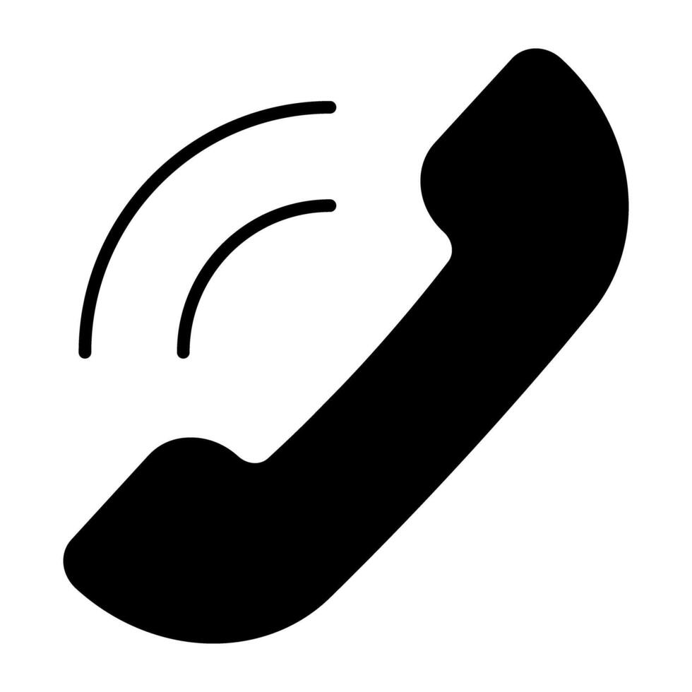 un' unico design icona di chiamata suono vettore