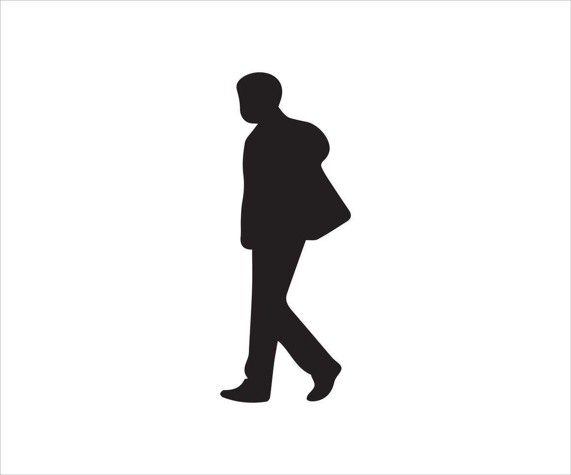 uomo d'affari nero silhouette isolato su bianca sfondo. vettore illustrazione.