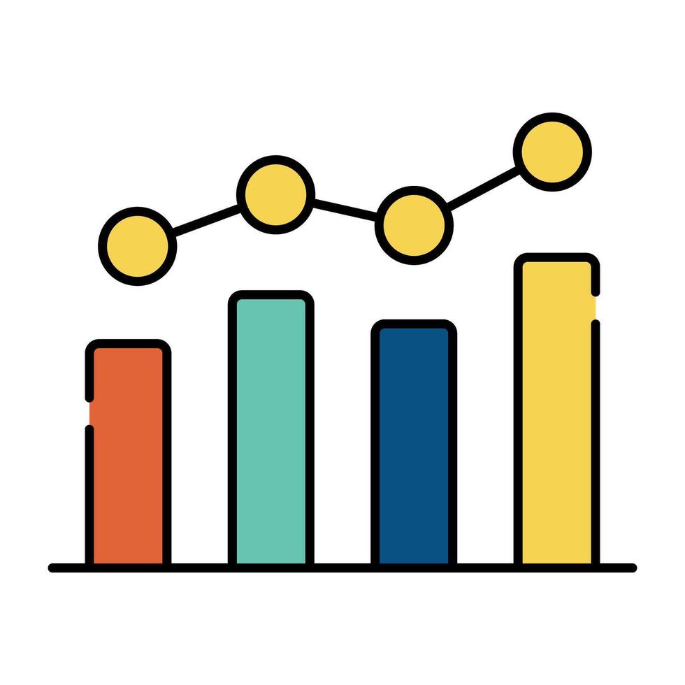 un modificabile design icona di polilinea grafico vettore