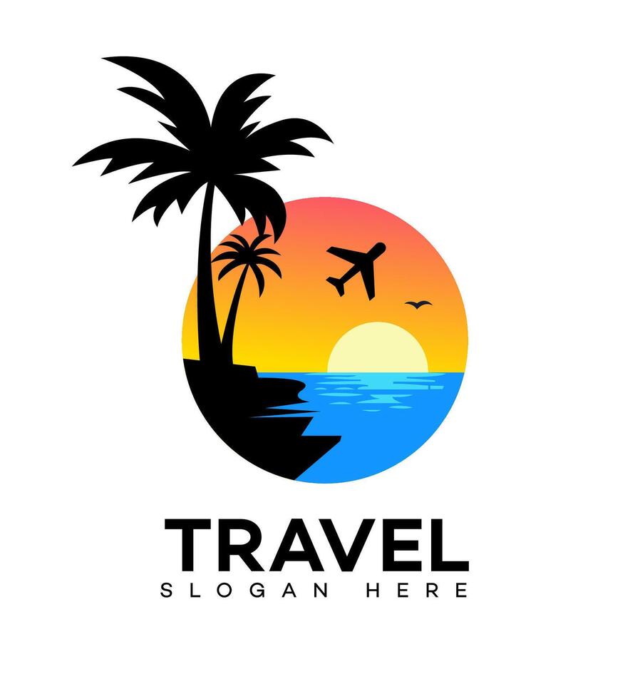viaggio agenzia logo icona marca identità cartello simbolo vettore