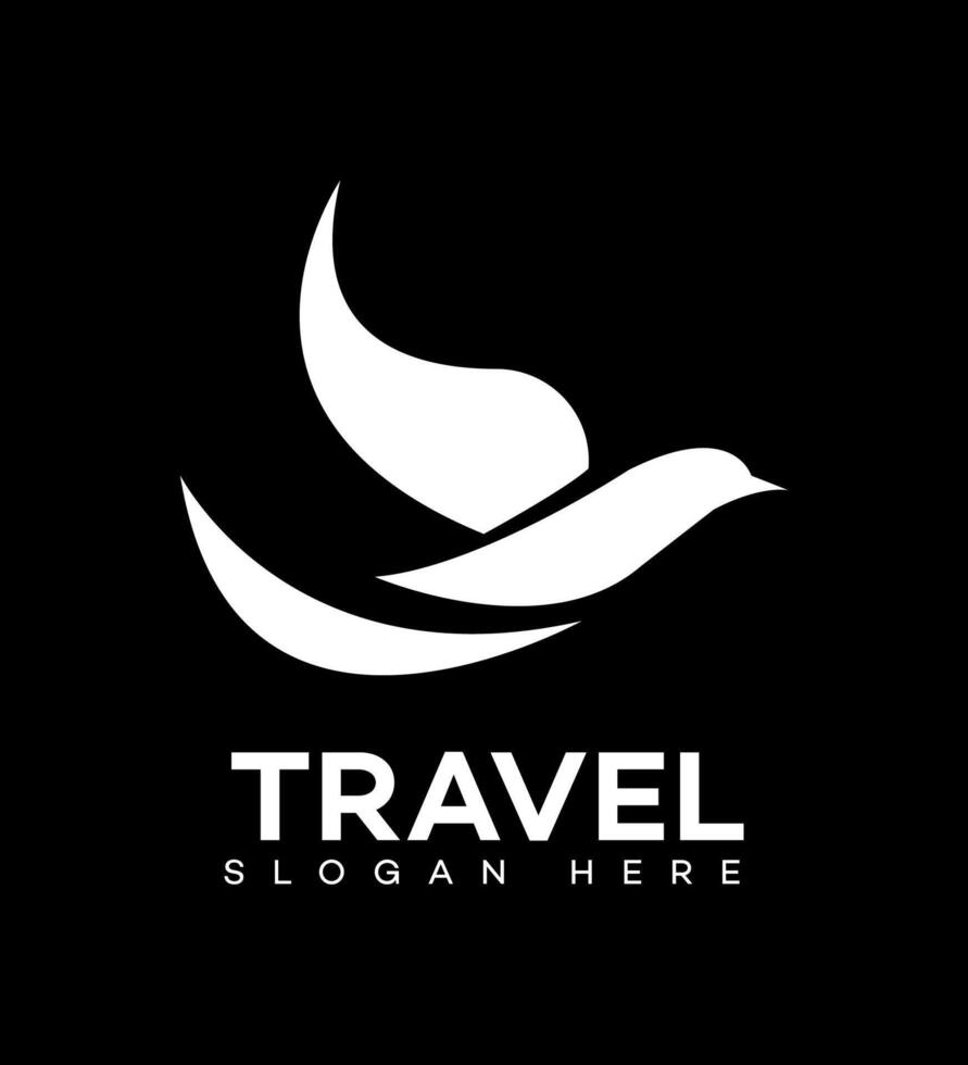 viaggio nero logo icona marca identità cartello simbolo vettore