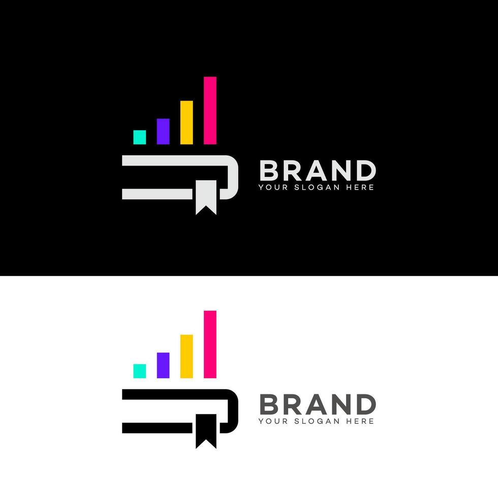 finanziario alfabetizzazione logo icona marca identità cartello simbolo modello vettore