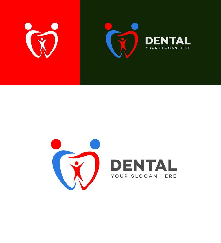 dentale logo icona marca identità cartello simbolo modello vettore