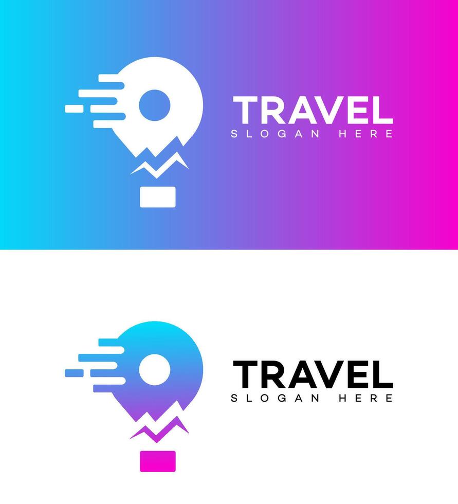 viaggio App logo icona marca identità cartello simbolo vettore