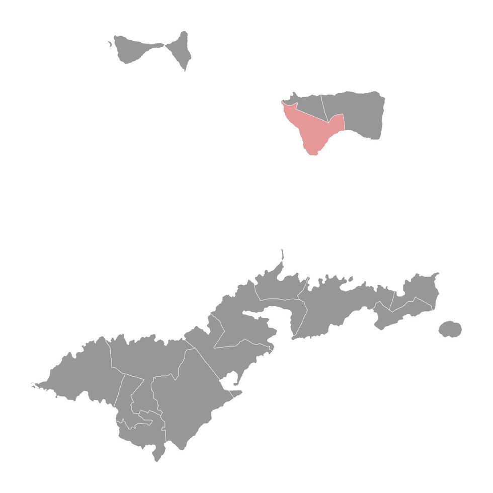 tau contea carta geografica, amministrativo divisione di americano samoa. vettore illustrazione.