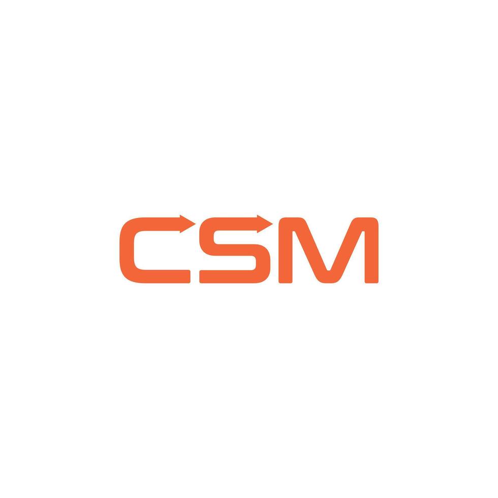 lettera csm logo vettore