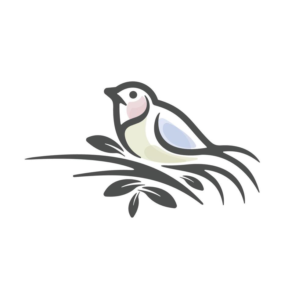 uccello logo collezione vettore