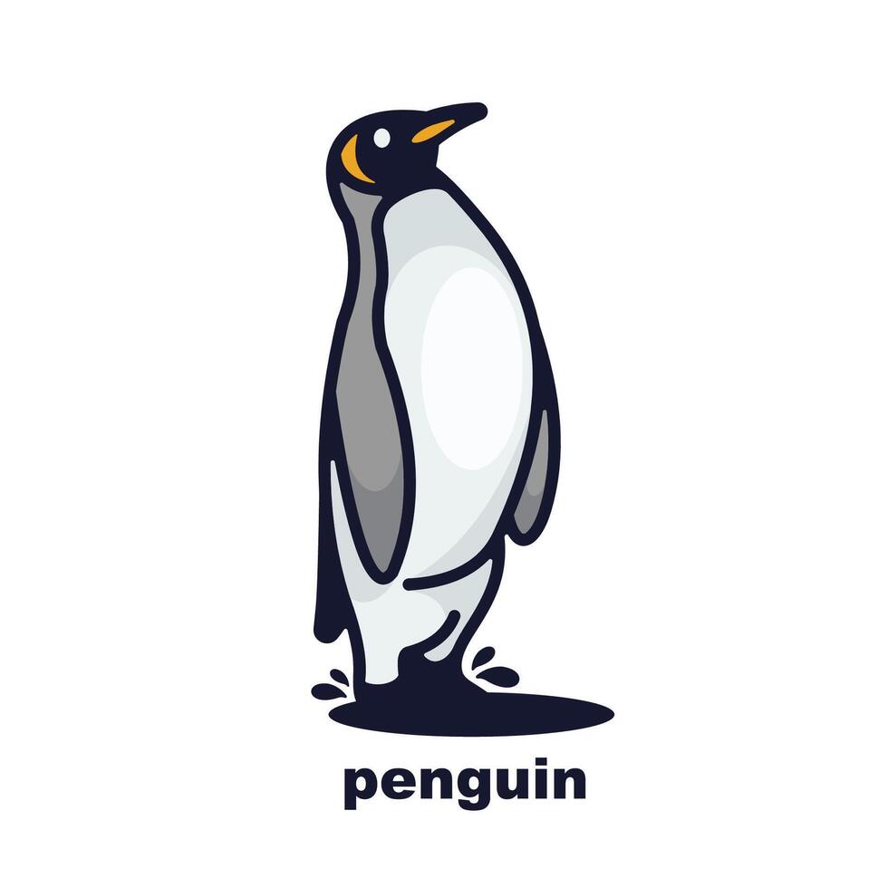 pinguino logo collezione vettore