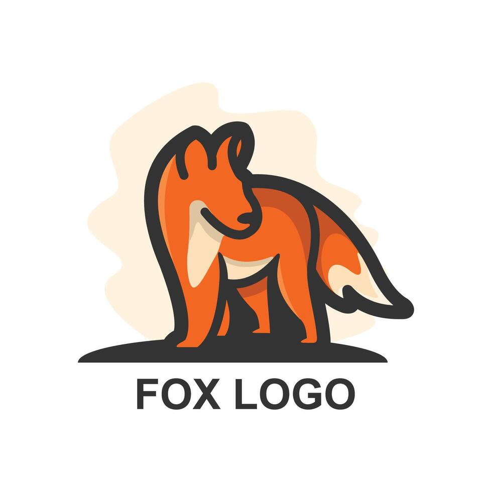 animali personaggio portafortuna logo vettore