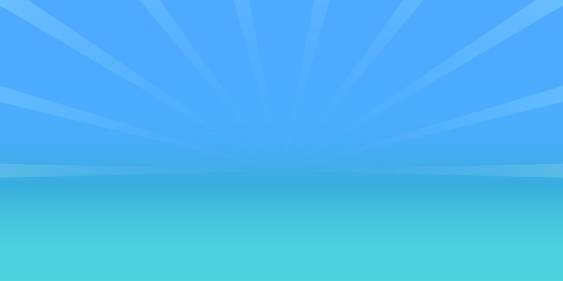 blu sfondo con giallo raggiante raggi. marino estate sfondo. vettore illustrazione di solare bagliore