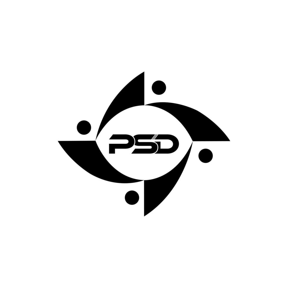 PSD triangolo lettera logo design con triangolo forma. PSD triangolo logo design monogramma. PSD triangolo vettore logo modello con rosso colore. PSD triangolare logo semplice, elegante, e lussuoso design. professionista