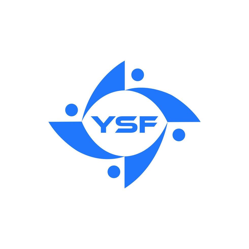 ysf piatto contabilità logo design su bianca sfondo. ysf creativo iniziali crescita grafico lettera logo concetto. ysf attività commerciale finanza logo design. ysf logo, ysf icona, ysf lettera, ysf piatto, ysf monogramma vettore