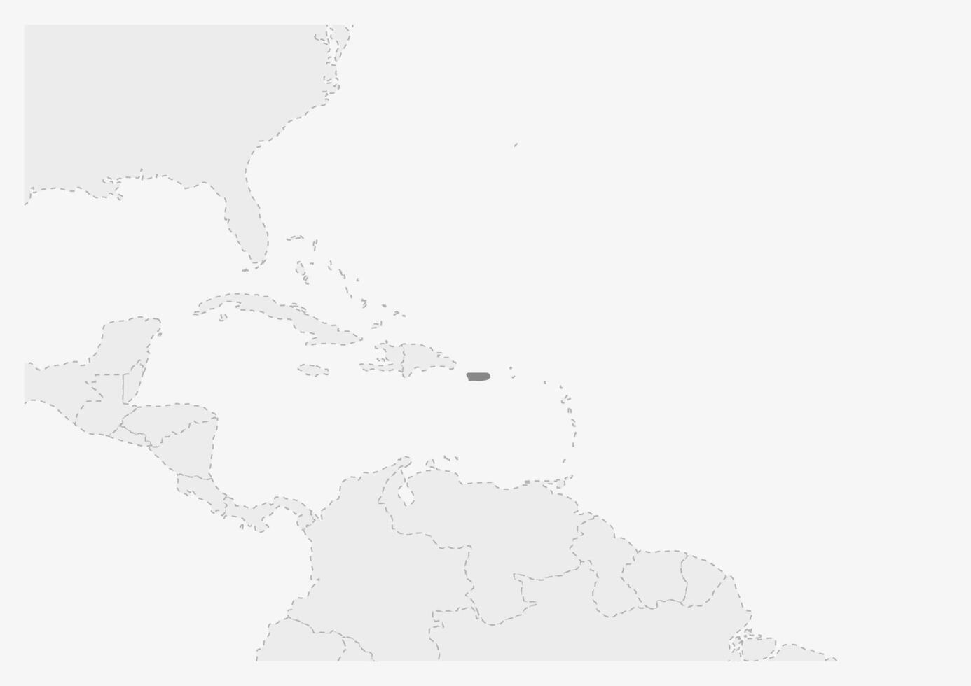 carta geografica di America con evidenziato puerto stecca carta geografica vettore