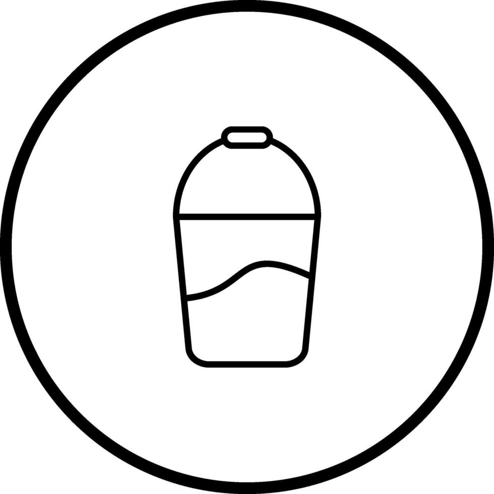 acqua secchio vettore icona