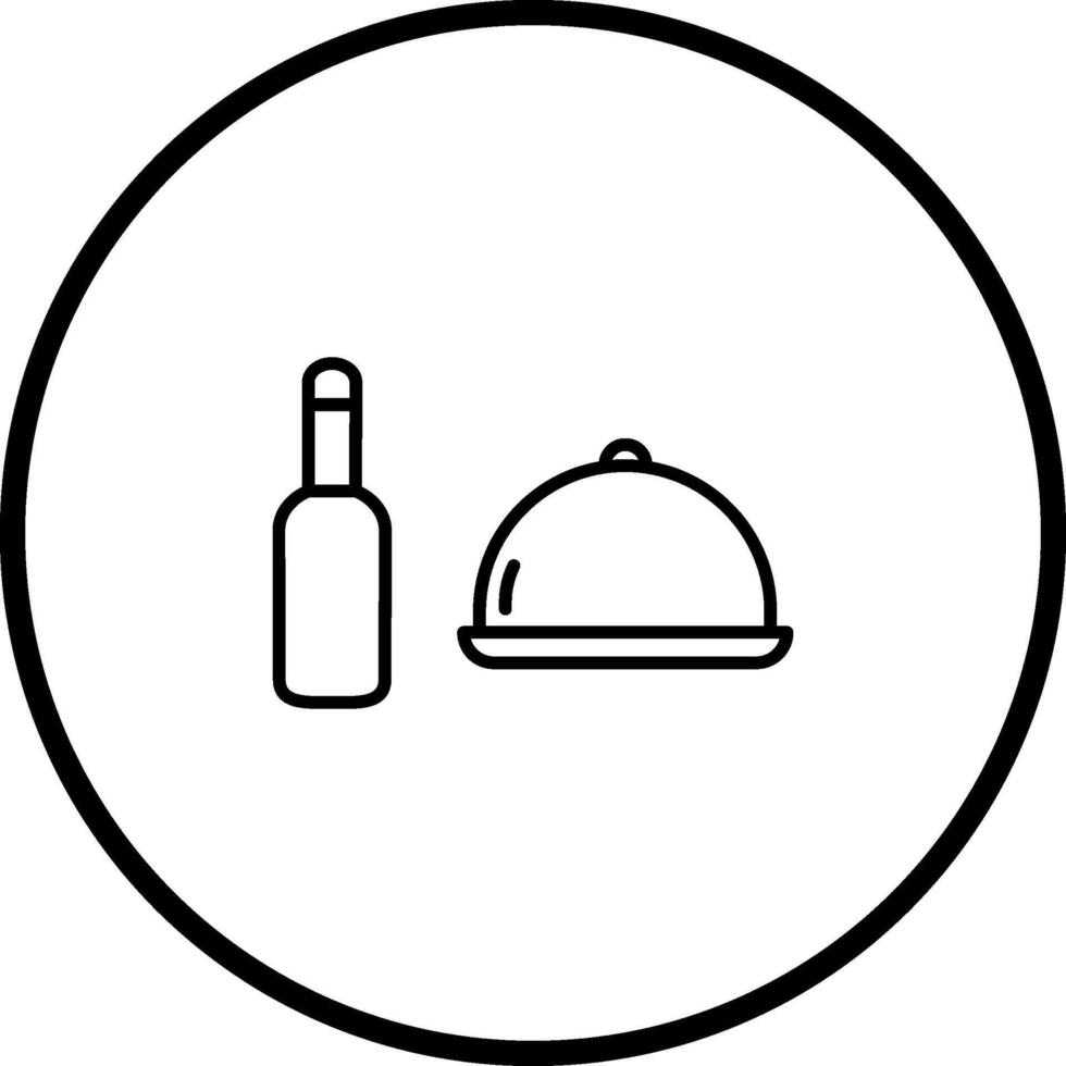 cibo e birra vettore icona