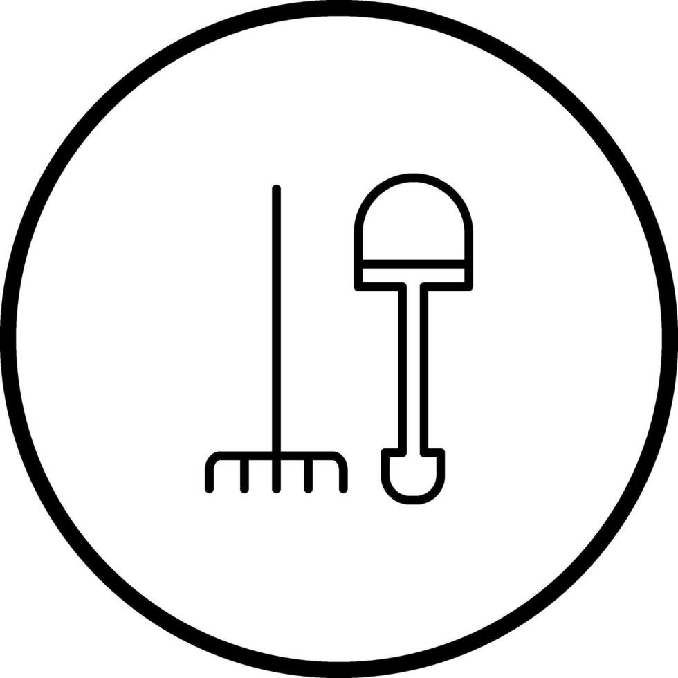 giardinaggio utensili vettore icona