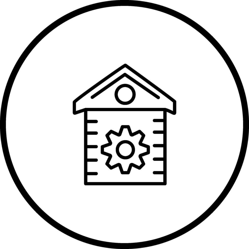 Casa ambientazione vettore icona