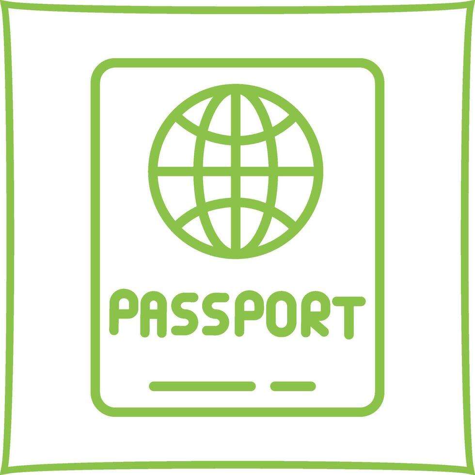 passaporto vettore icona