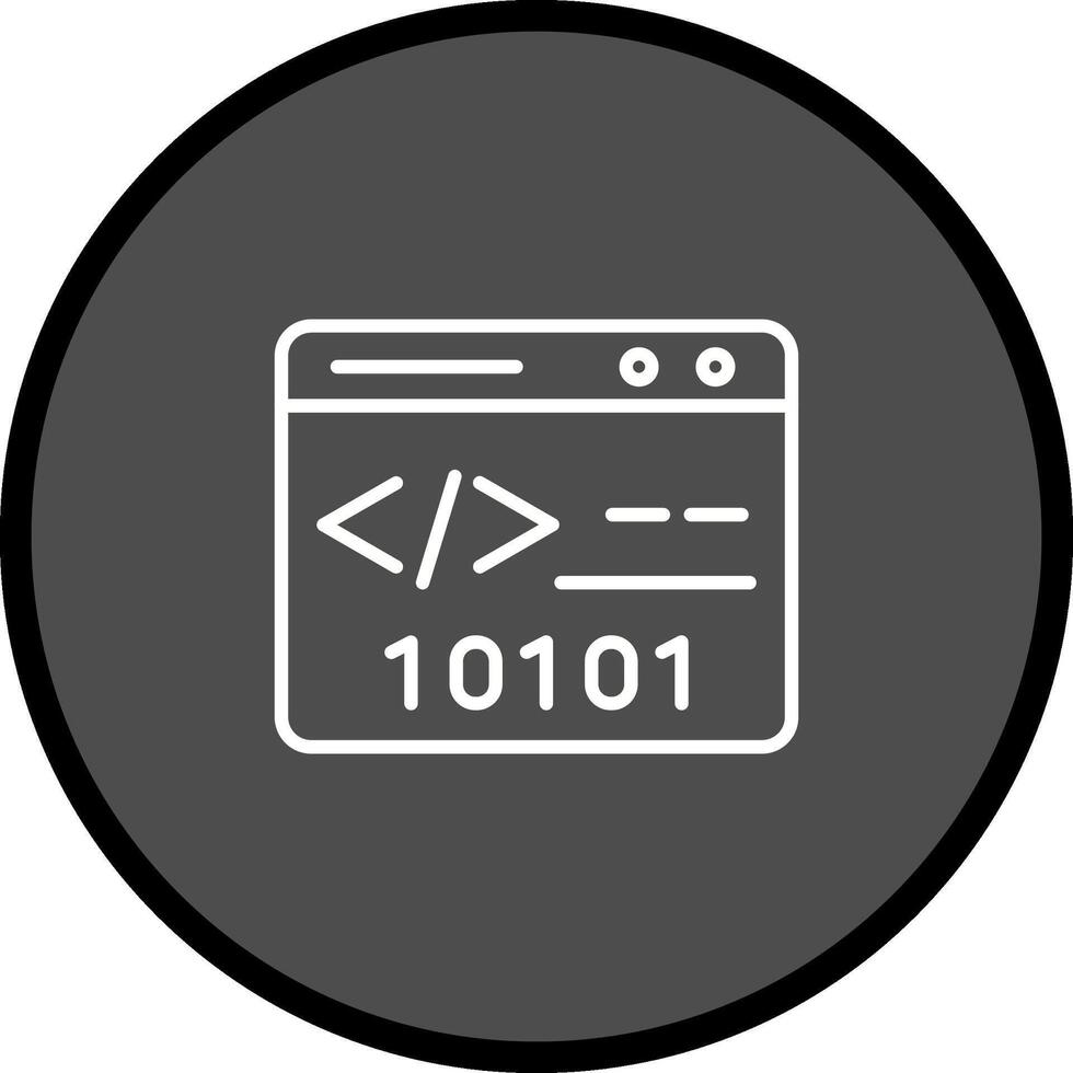binario sito web vettore icona
