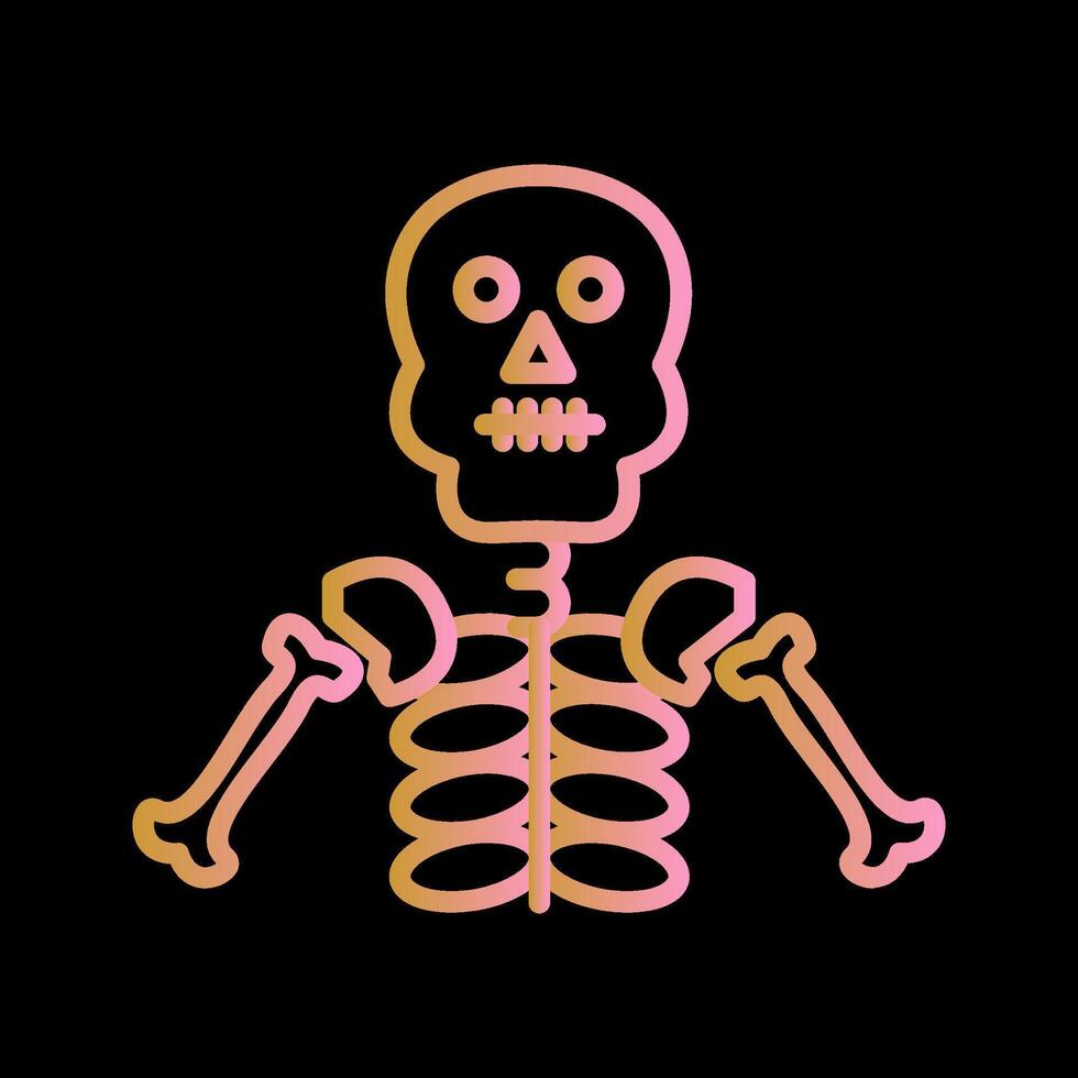 icona del vettore scheletro