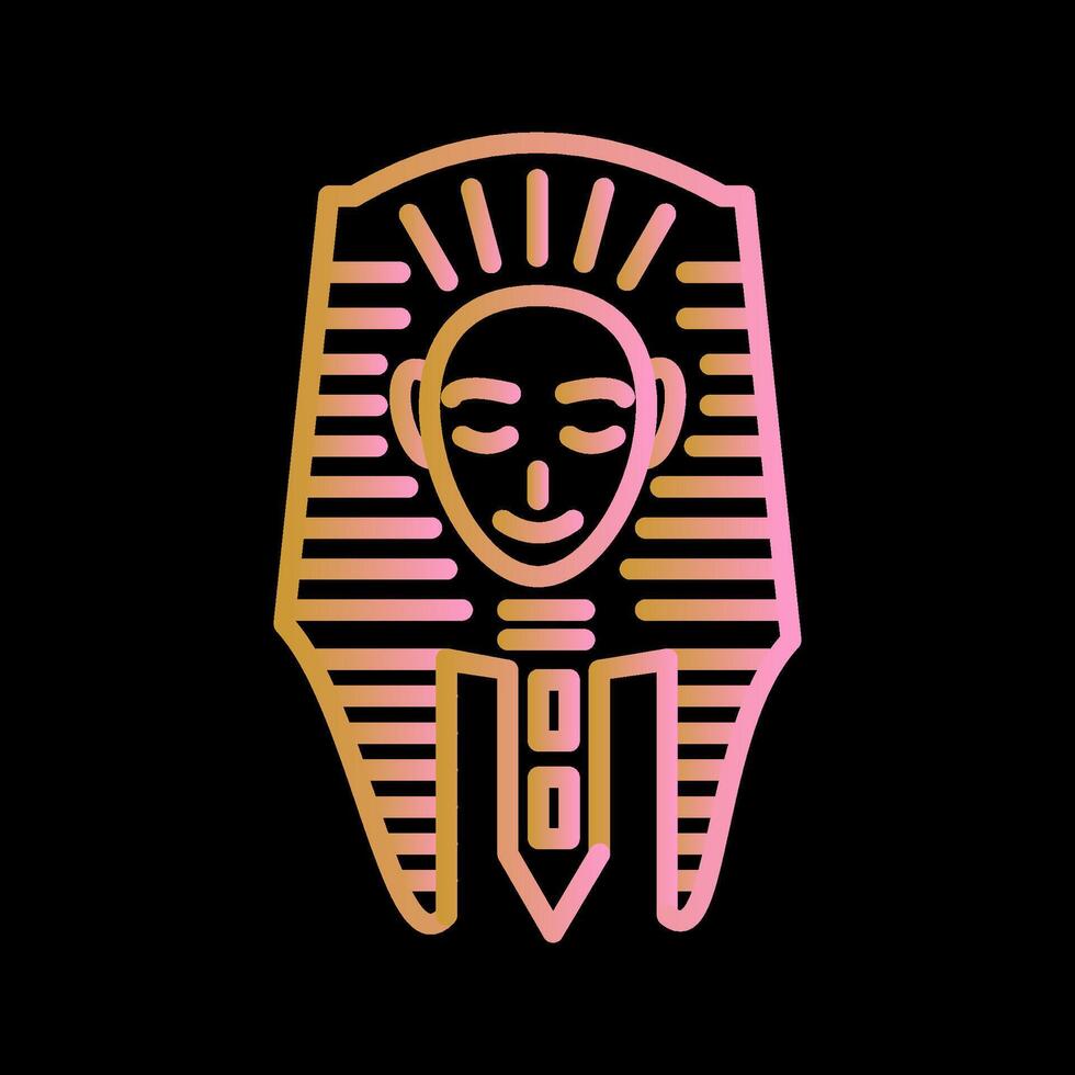 egiziano viso vettore icona